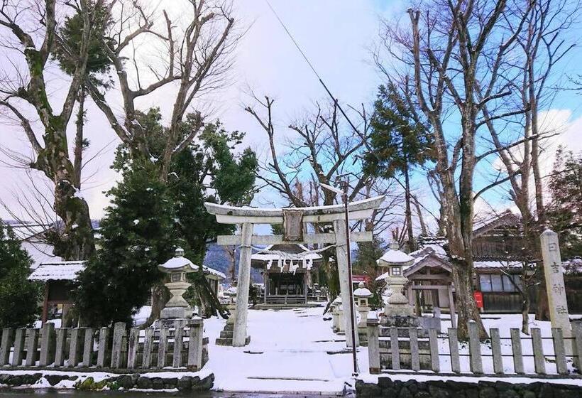 پانسیون Farm Stay Inn 母屋 Sanzaemon Tei Guesthouse Second Floor Shiga Takasima Traditional Japanese Architect