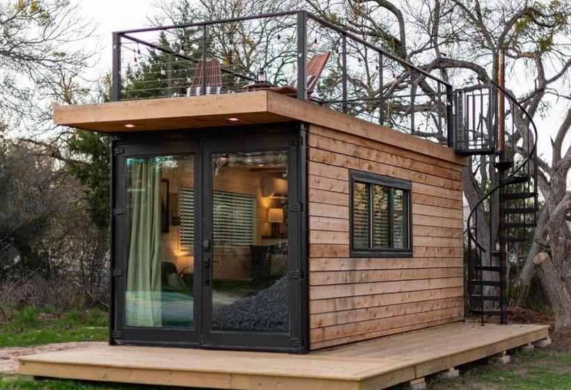 هاستل The Stable Tiny Container Home 12 Min To Magnolia