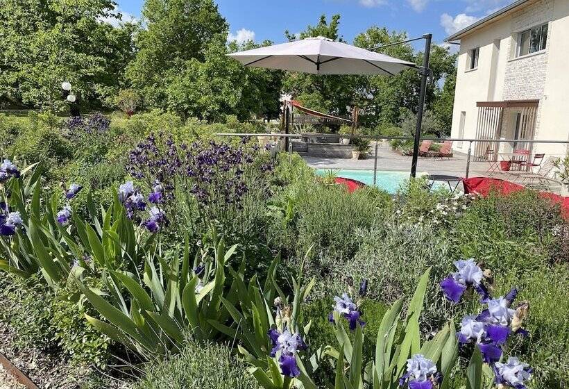 پانسیون Maison D Hôtes De Charme Le Clos De La Fontaine Piscine & Spa