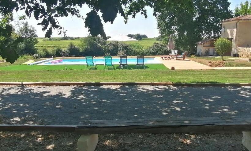 צימר Domaine De Gaïa, Piscine, Pétanque, Ping Pong, Proche Saint Emilion