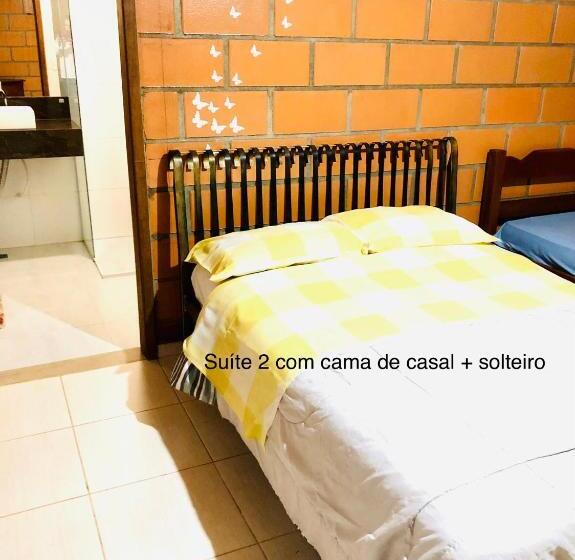 ペンション Aconchego Na Montanha Com Banheira De Imersão E 5 Suítes 7,5km Do Centro águas De Lindóia