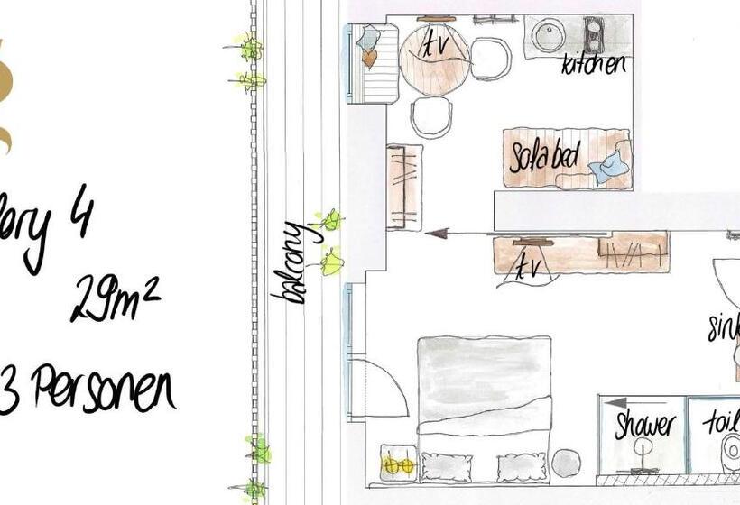 تختخواب و صبحانه Glanz & Glory Appartements Sölden