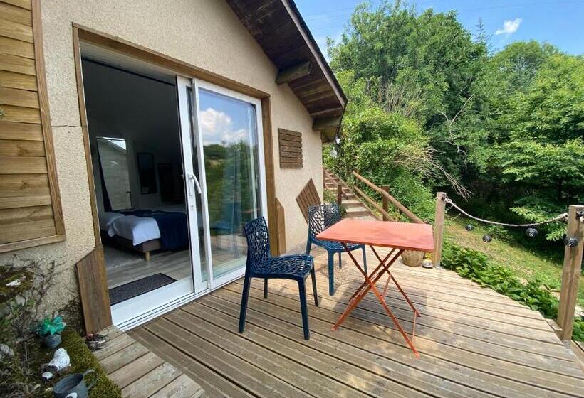 膳宿费 La Chambre D Hotes De Marie Indépendante Et Sa Terrasse Avec Vue Panoramique Proche Alpes Mancelles