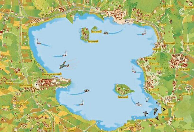 پانسیون Tavernetta Vicino Lago Trasimeno