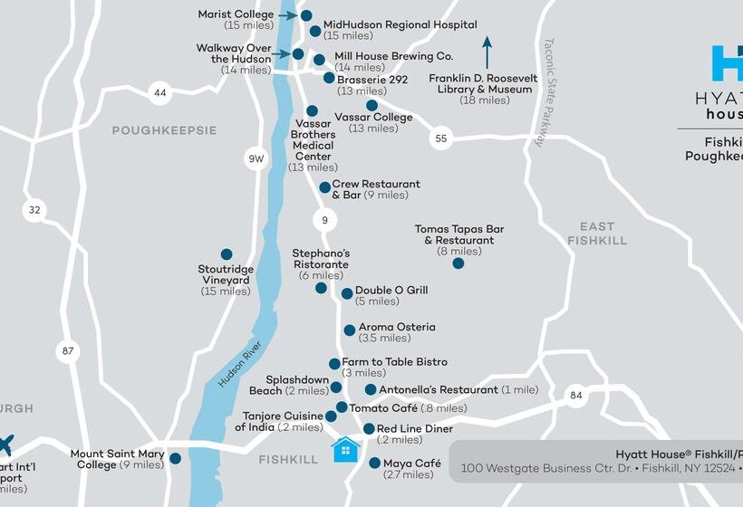 هتل Hyatt House Fishkill Poughkeepsie