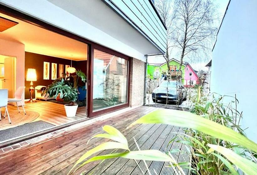 住宿加早餐  Großes City Ferienhaus Mit Terrasse, Grill Und Parkplatz F19