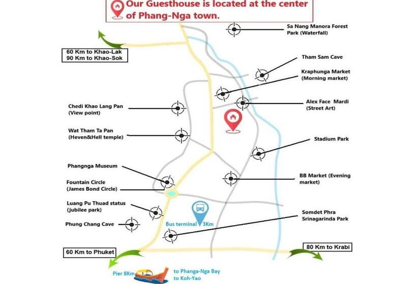 پانسیون Guesthouse 88 Phang Nga