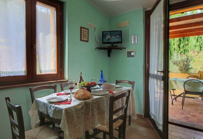 Country House With Swimming Pool And Garden With Mediterranean Plants