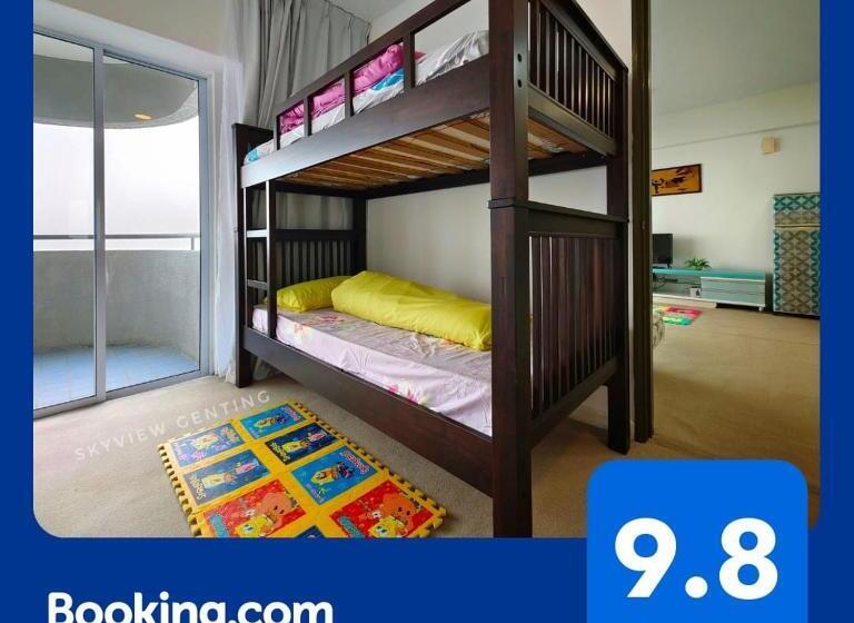 تختخواب و صبحانه 5 6 Pax Family Room Skyview Golden Hills, Genting Highlands