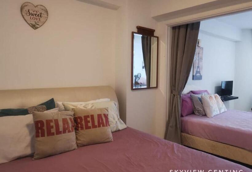 تختخواب و صبحانه 5 6 Pax Family Room Skyview Golden Hills, Genting Highlands