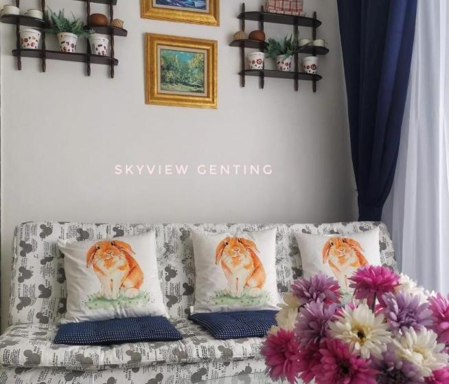 تختخواب و صبحانه 5 6 Pax Family Room Skyview Golden Hills, Genting Highlands
