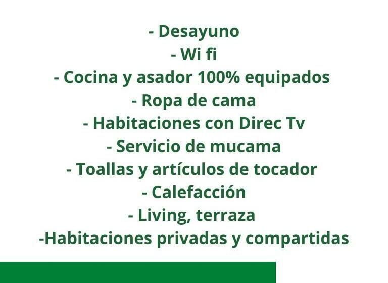 تختخواب و صبحانه Bella Vista Hostel En El Centro & Cabañas En La Montaña