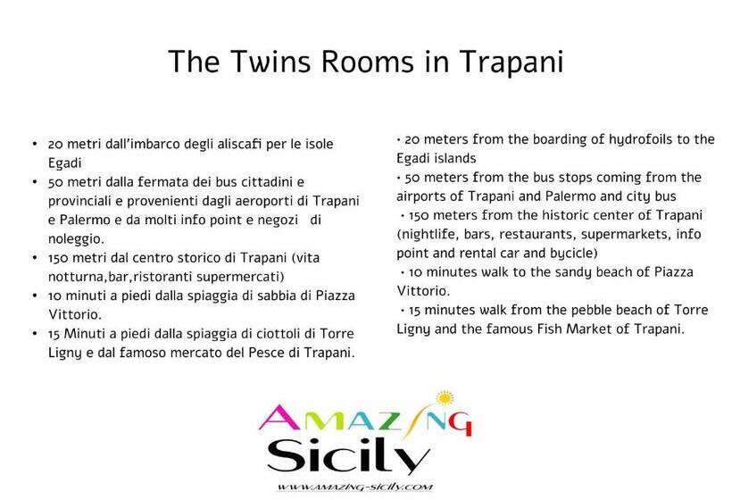 پانسیون The Twins Rooms In Trapani 1