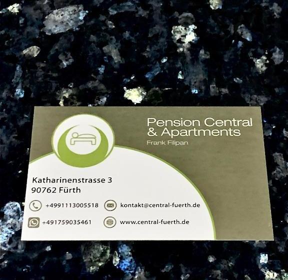 酒店 Pension Central Nuernberg Fuerth