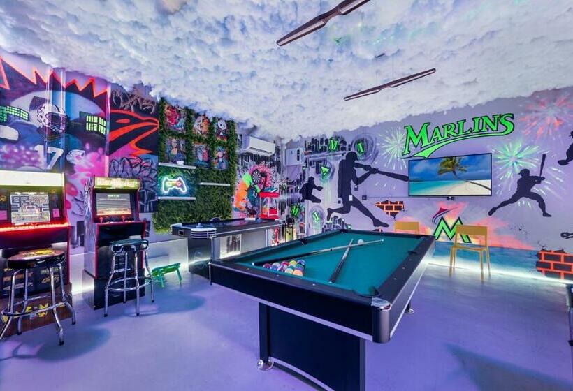 Glamour Villa   5br, Heated Pool, Game Haven L23