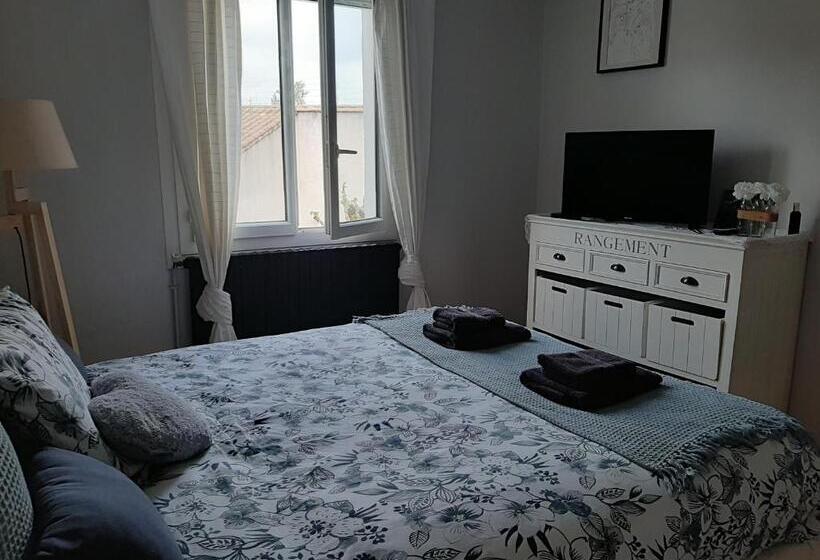 تختخواب و صبحانه Chambre Double Dans Maison Chaleureuse Et Familiale