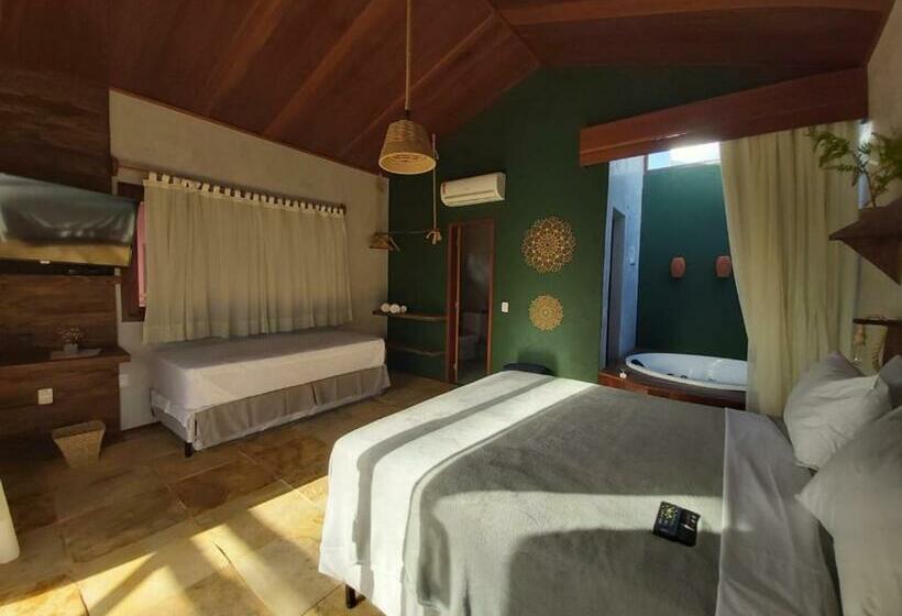 هاستل Pousada Flor De Lena Icaraizinho   Suíte Jasmim