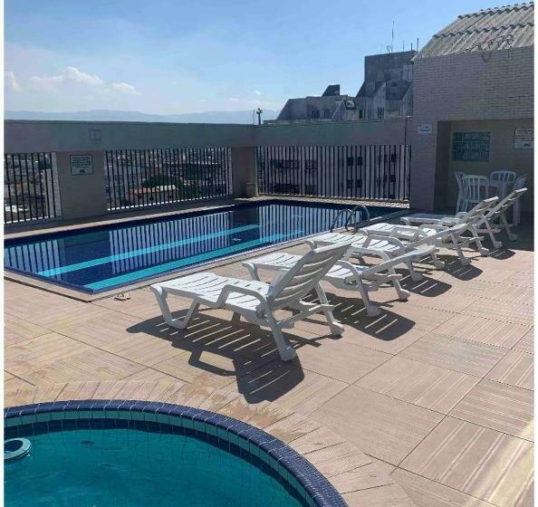 Flat  Hidromassagem Privativa E Piscina A 500 Mts Da Praia