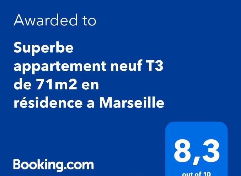 Superbe Appartement Neuf T3 De 71m2 En Résidence A Marseille