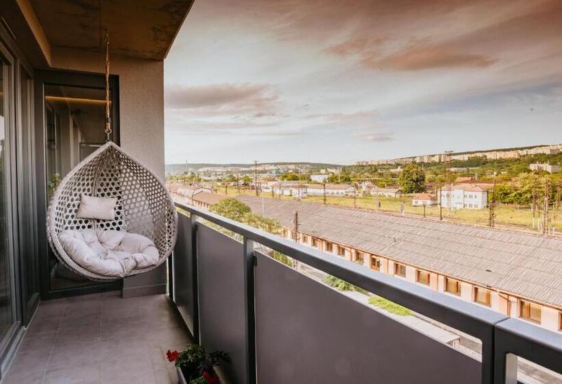 Minimalist Design Penthouse   Kosice Old Town