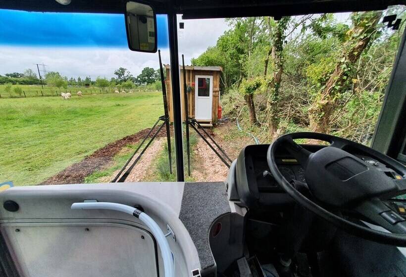 Double Decker Bus On An Alpaca Farm Sleeps 8