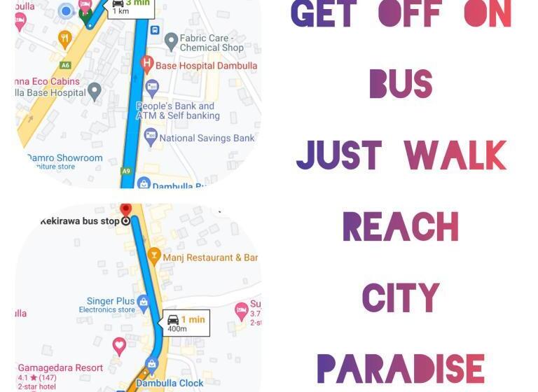 تختخواب و صبحانه City Paradise Dambulla