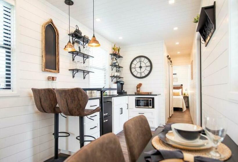 The Newtonian Tiny Container Home Near Magnolia