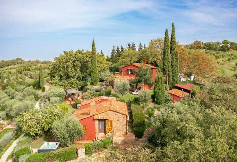 Podere Torricelle 69b Pancole Gr, Seaview Infinity Pool, Jacuzzi And Sauna, Exclusive Villa For 4 An