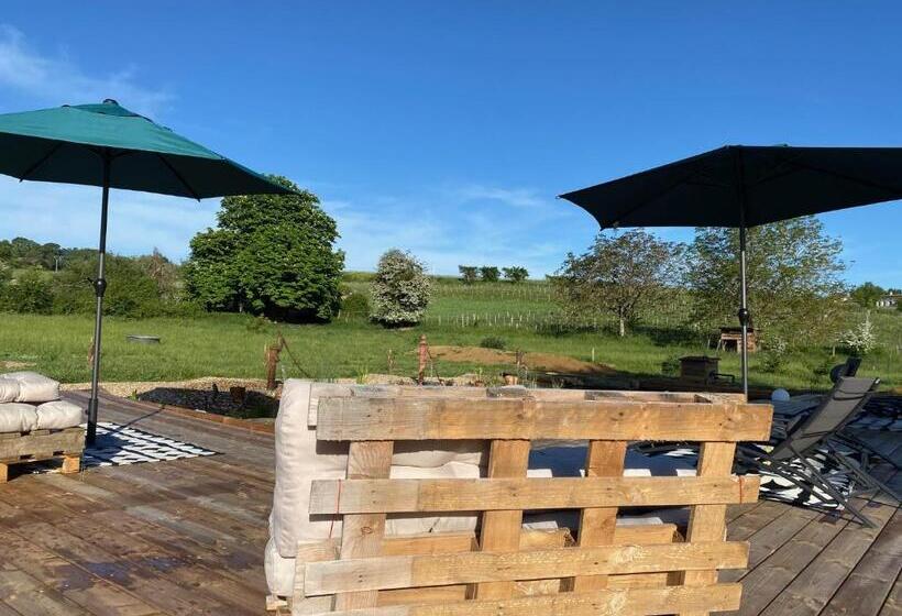 민박 Chambre D Hôte Près Bordeaux Au Château Camponac