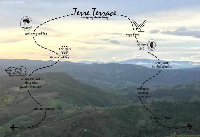 تختخواب و صبحانه Terre Terrace Glamping   Doichang