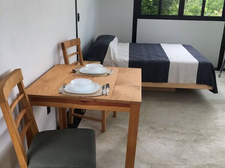 بنسيون Bungalow Doble Con Vista Parcial Al Mar, Cocina Completa