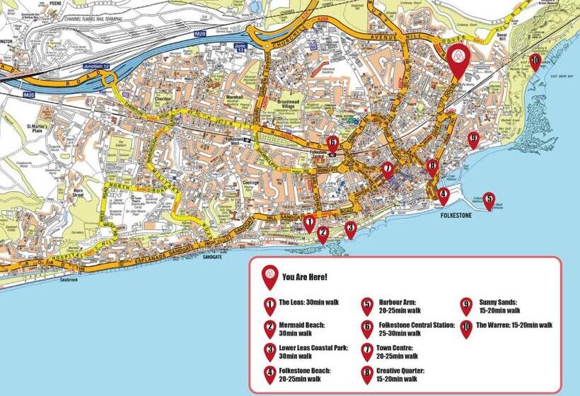 پانسیون Bijou Annexe, Sea View, Private Entrance & Parking   Folkestone
