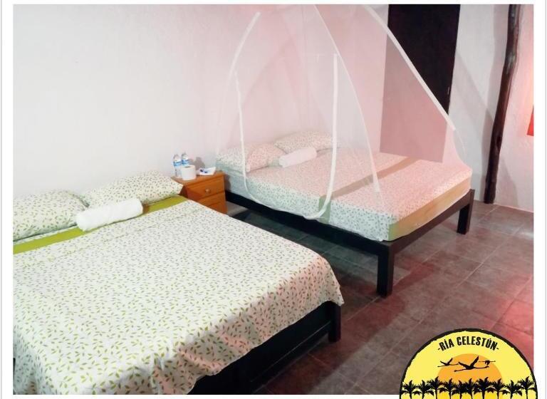 هتل Cabañas Camping Ria Celestun