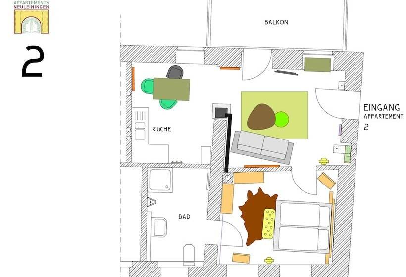 ホテル Burggarten Appartements Neuleiningen