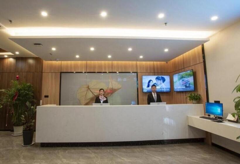 בית מלון כפרי Greentree Inn Express Shandong Zaozhuang Shizhong District Huashan Road Ginza