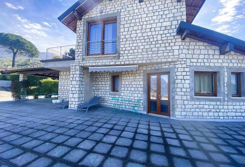 ペンション Vela Di Soleville Camere Con E Senza Vista Lago Con Ristorante & Pizzeria
