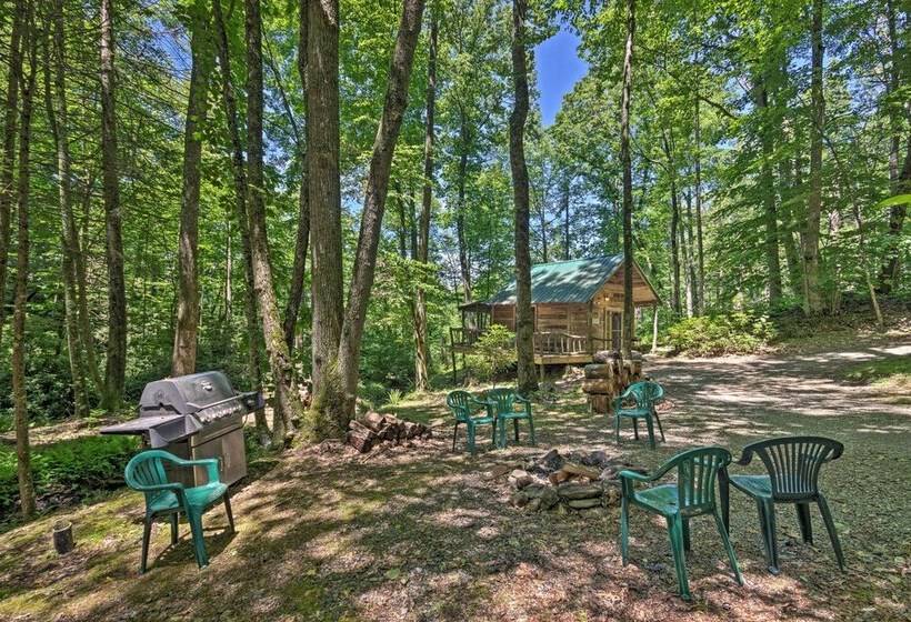 Creekside  Cabin W/ Deck In Pisgah Forest!