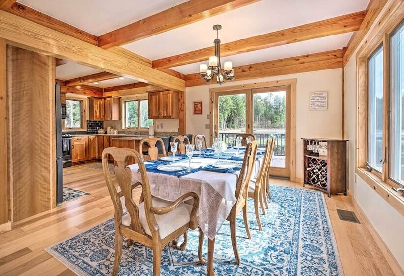 Spacious & Secluded Forksville Home: Fire Pit