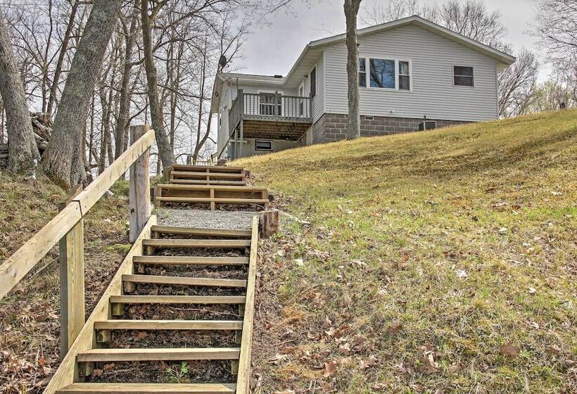 Cozy Balsam Lake Home: Deck, Private Dock + Kayaks
