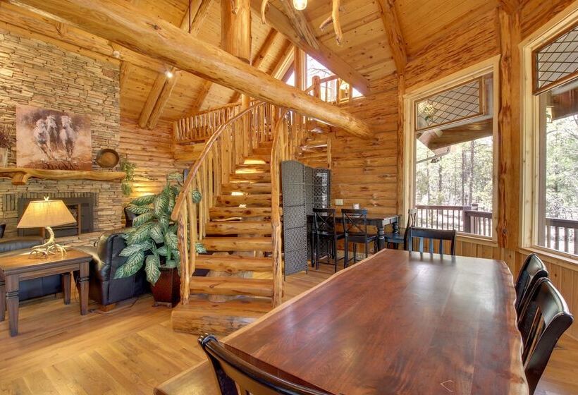 Lakeside Cabin On 2 Acres W/ Fire Pit + Hot Tub!
