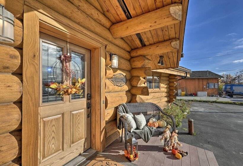 Fairbanks Log Cabin W/ Waterfront Deck & Views!