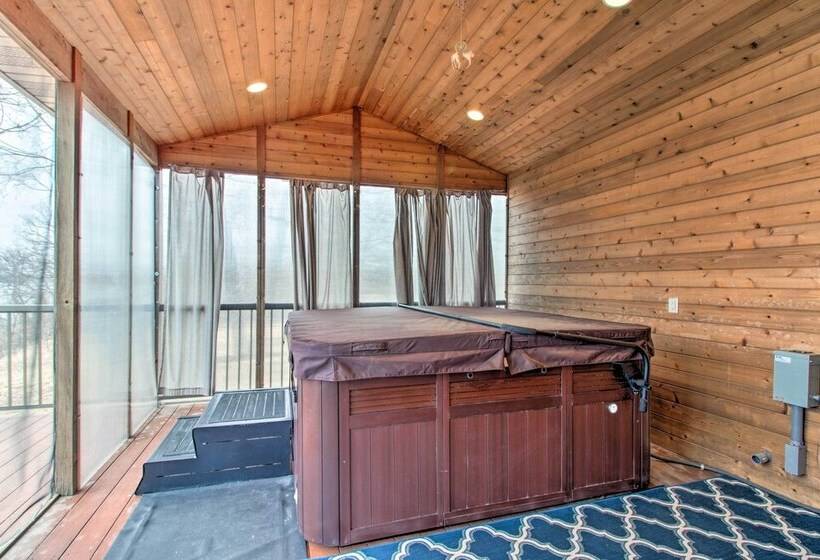 Dock, Hot Tub & Game Room: Luxe Lake Latoka Home
