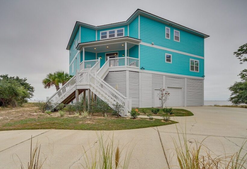 Ocean Springs  Magnolia Beach House  On Pvt Beach!