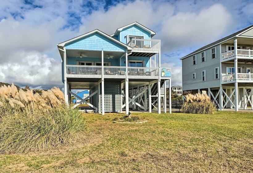 Oceanside Oak Island Getaway: For Families & Pets!