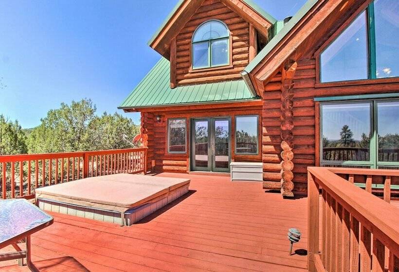 Luxe Show Low Home W/ Hot Tub, Game Room + Theater