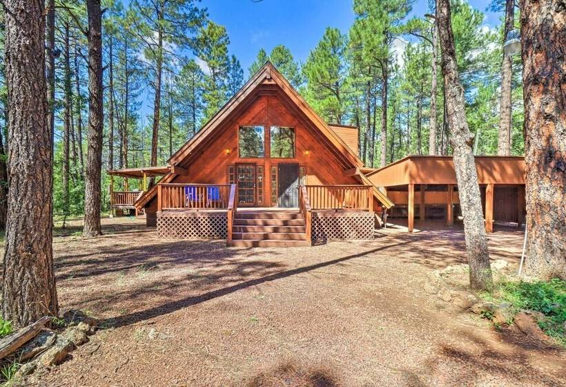 A Frame Pinetop Cabin < 6 Mi To Rainbow Lake!