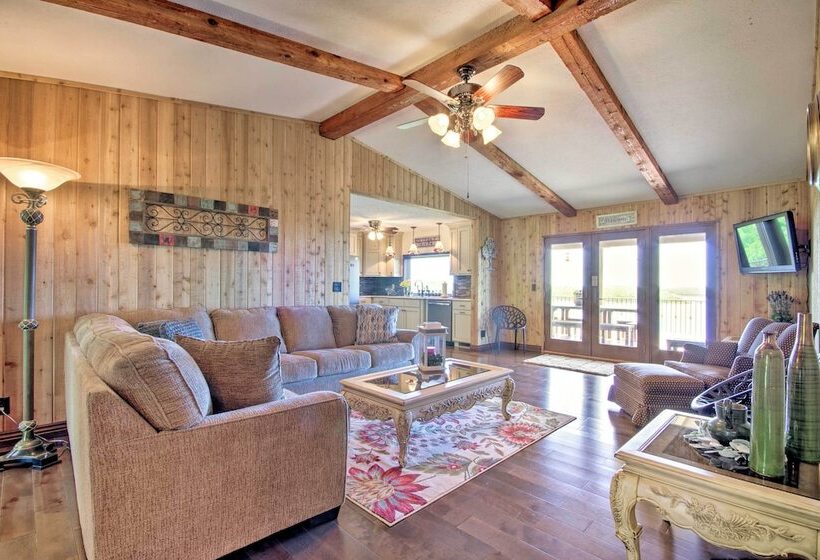 Lake Norfork Home W/waterview Patio + Balcony