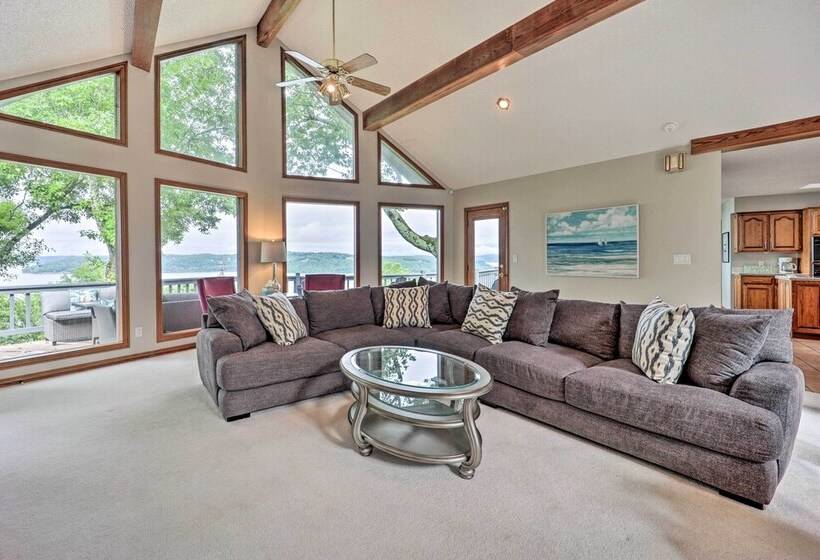 Spacious Beaver Lake Home W/ Stunning Views!