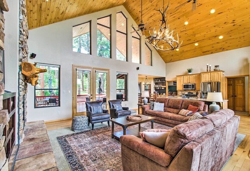 Upscale Pinetop Cabin W/ Game Room & Fire Pit