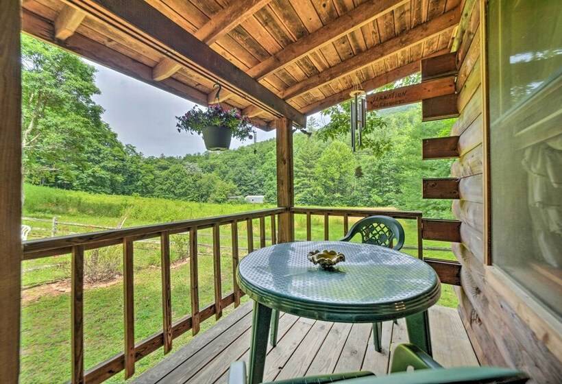 Scenic Creekside Cabin W/ Wraparound Porch!
